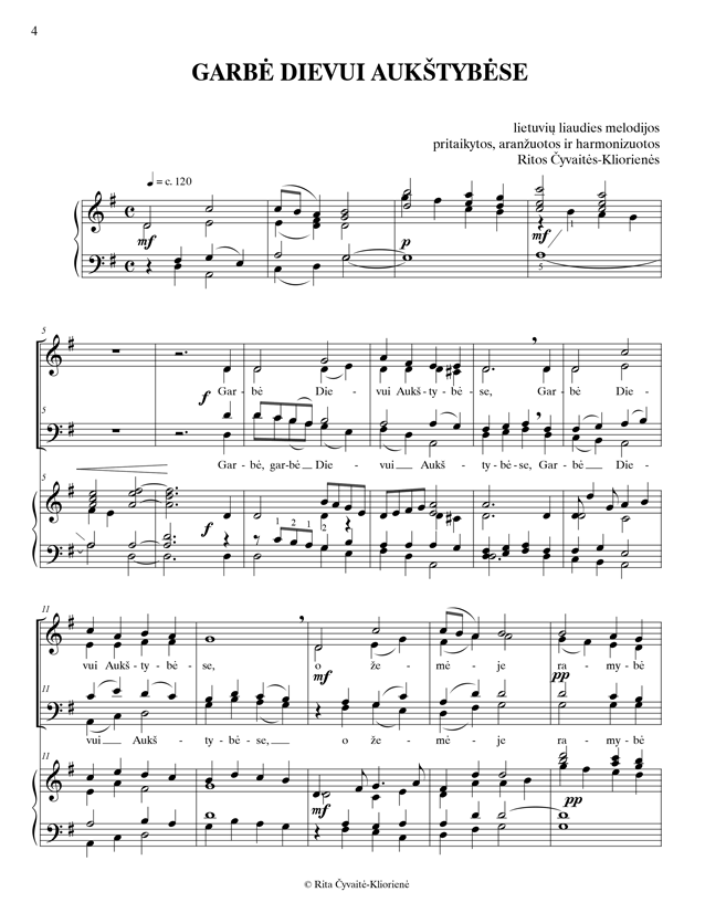 KA 540 SATB 02 Garbė Dievui aukštybėse 25pct